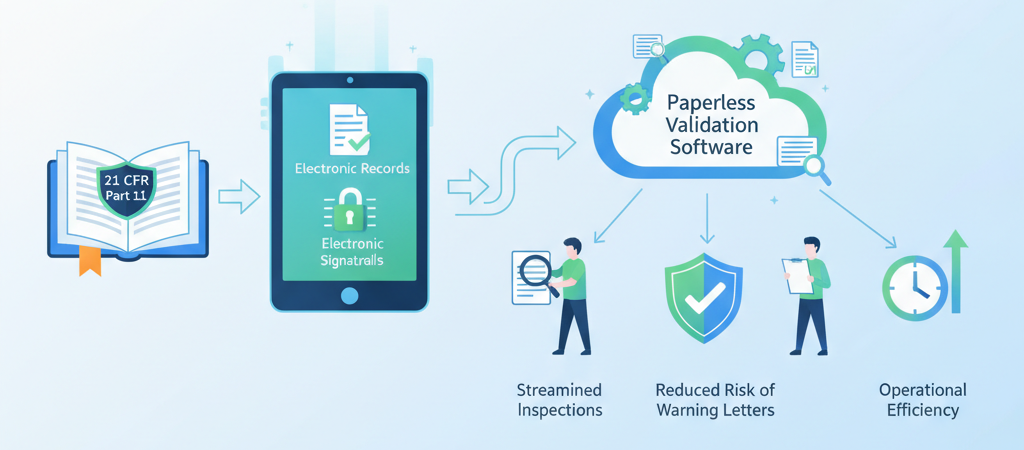 Achieving 21 CFR Part 11 Regulation with Paperless Validation Software