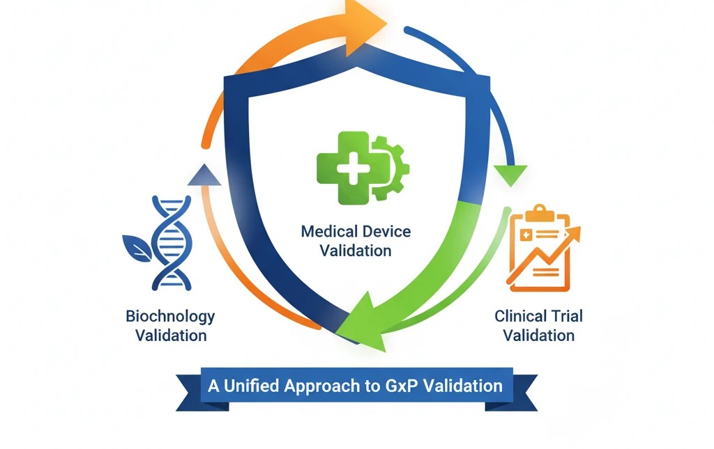 A Unified Approach to GxP Validation: Biotech, Medical Devices & Clinical Trials